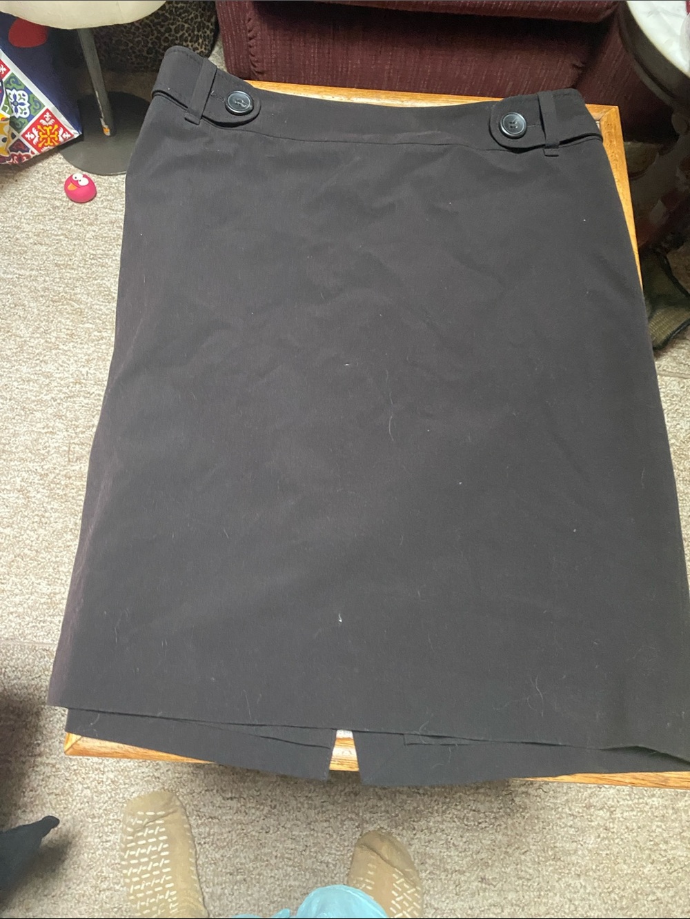 Junior size 4 Limited Black Pencil Skirt with Button Detail